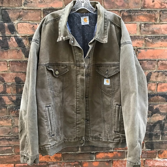 distressed carhartt jacket
